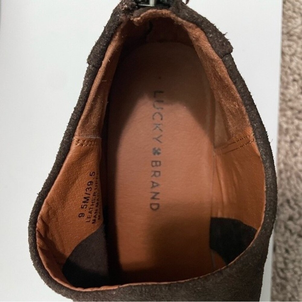 Lucky Brand LK-FAI Dark Brown Suede Booties Size 9.5‎ Excellent Condition - Picture 6 of 9
